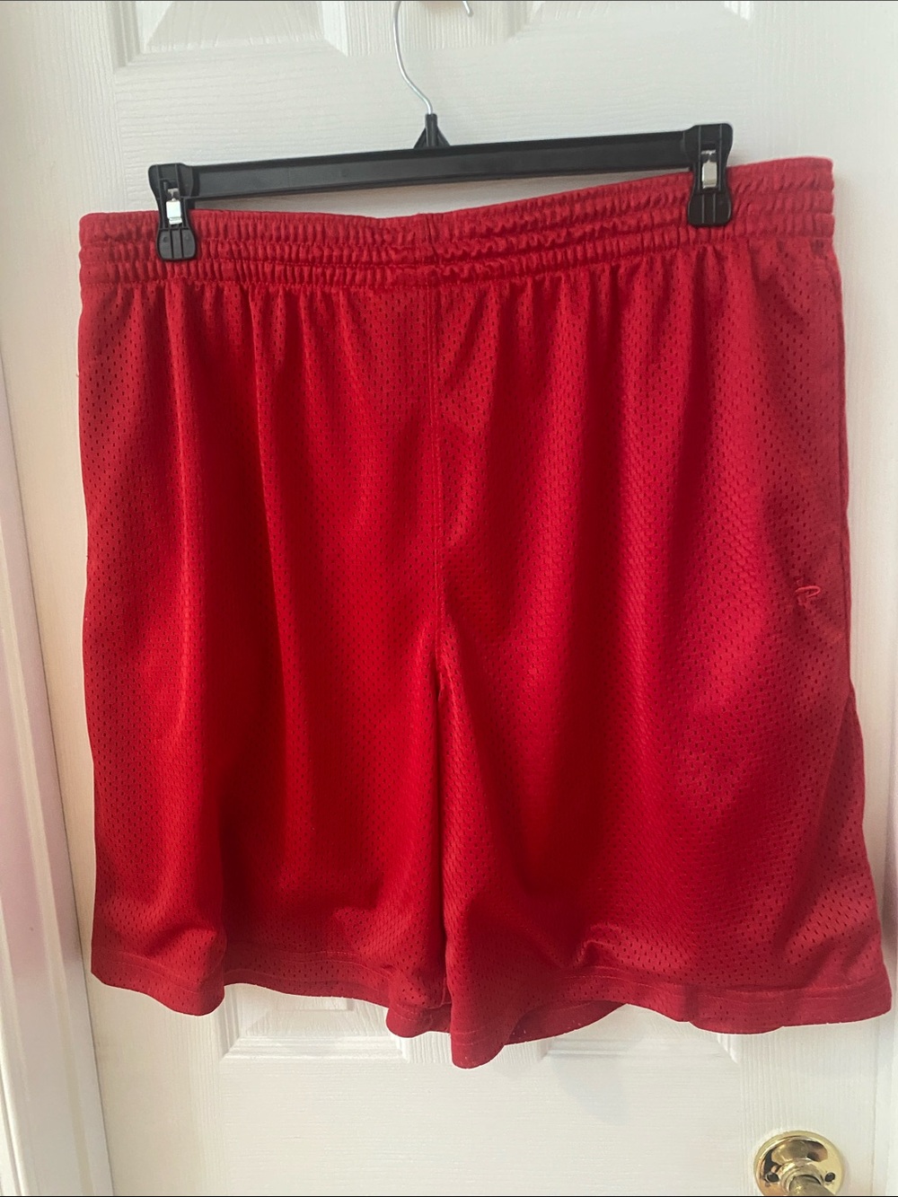 Athletech Men’s Red Athletic Mesh Shorts